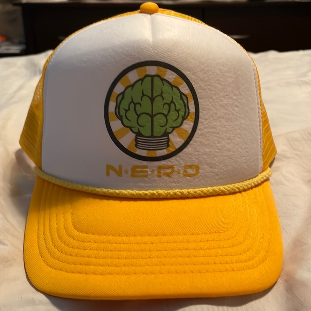 *New* Yellow NERD trucker hat (Snap Back)